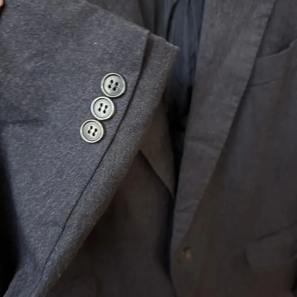 Vintage Burberrys x Loden-Frey Navy Wool Blazer 40S / EU 25 Ticket Pocket Jacket